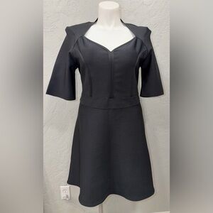 Nicole Miller Black Long Sleeve Dress